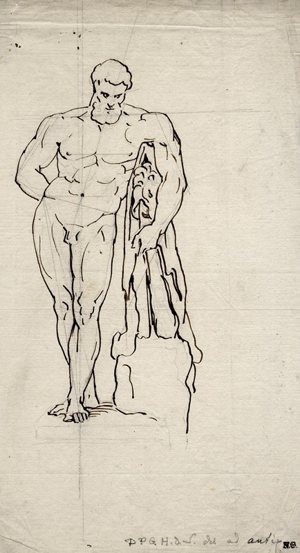 Hercules Farnese. by Дэвид Хамбер де Сюпервиль — digital art print download