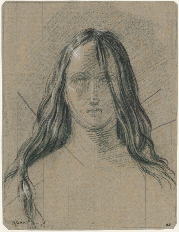 Hoofd van Maria Magdalena. by Дэвид Хамбер де Сюпервиль — digital art print download