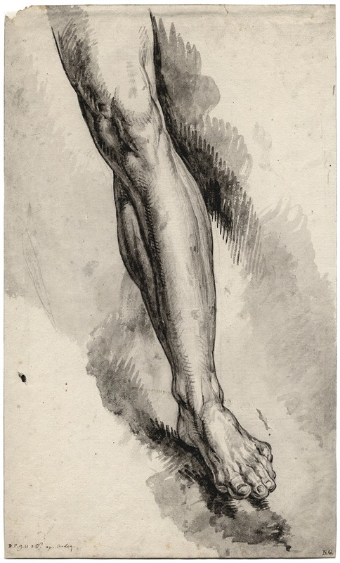 Left leg, after an antique statue by Дэвид Хамбер де Сюпервиль — digital art print download