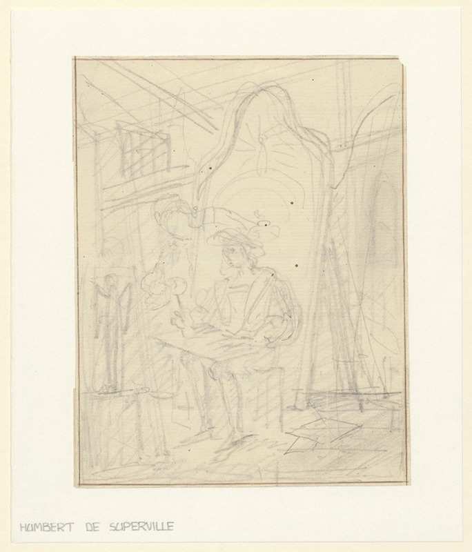 Lucas van Leyden aan het werk — Дэвид Хамбер де Сюпервиль
