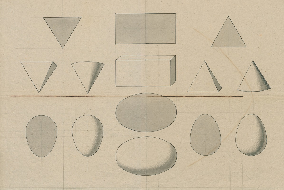 The perception of several geomtric forms by Дэвид Хамбер де Сюпервиль — digital art print download