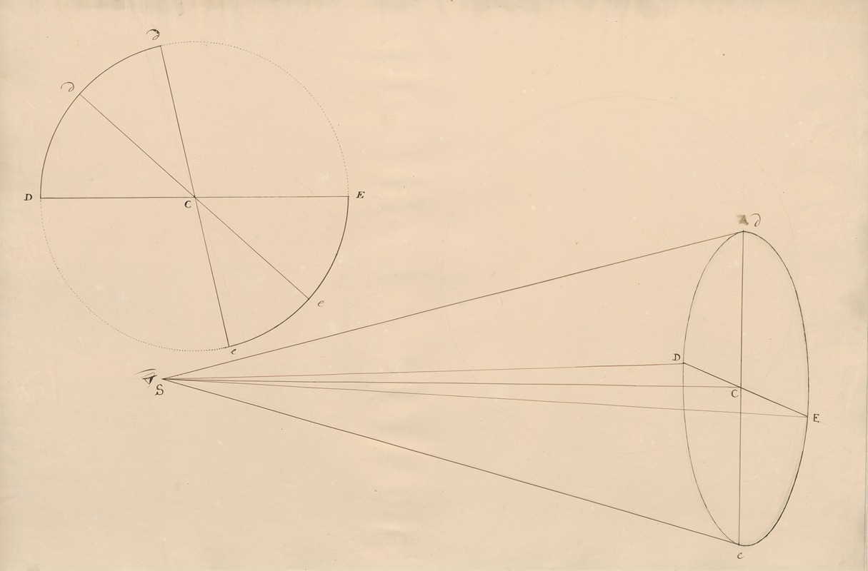 The range of vision represented by a cone by Дэвид Хамбер де Сюпервиль — digital art print download
