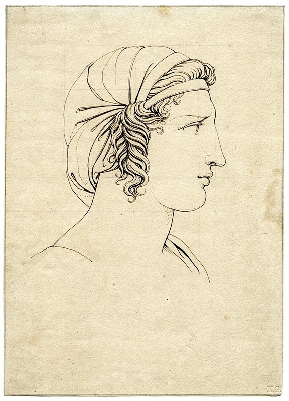 Woman's head by Дэвид Хамбер де Сюпервиль — digital art print download