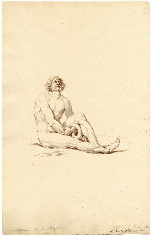 Zittende man by David Humbert de Superville — digital art print download