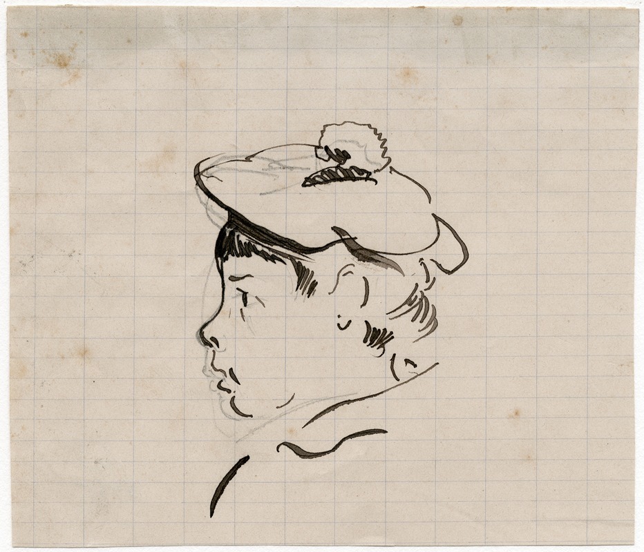 Head of a boy by Флорис Верстер — digital art print download