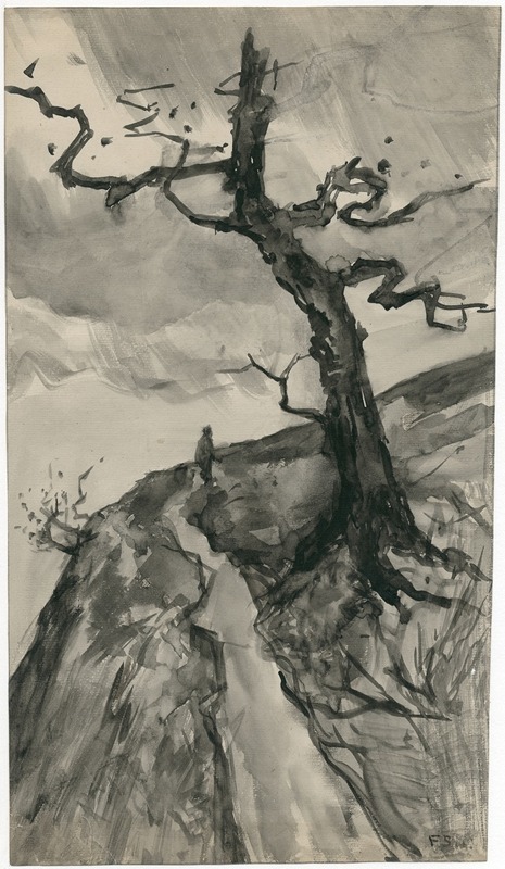 Kale boom op bergpad by Франс Смиссерт — digital art print download