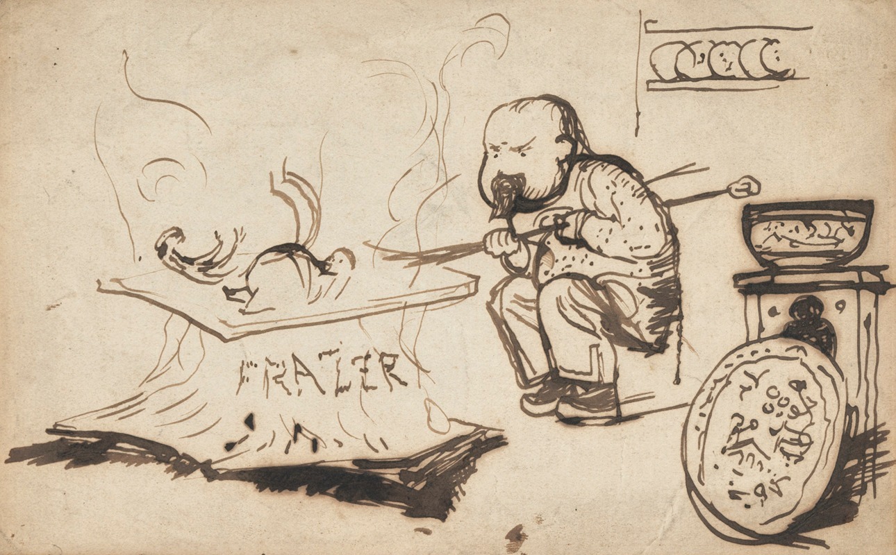 Rossetti roasting the clique by Фредерик Уокер — digital art print download