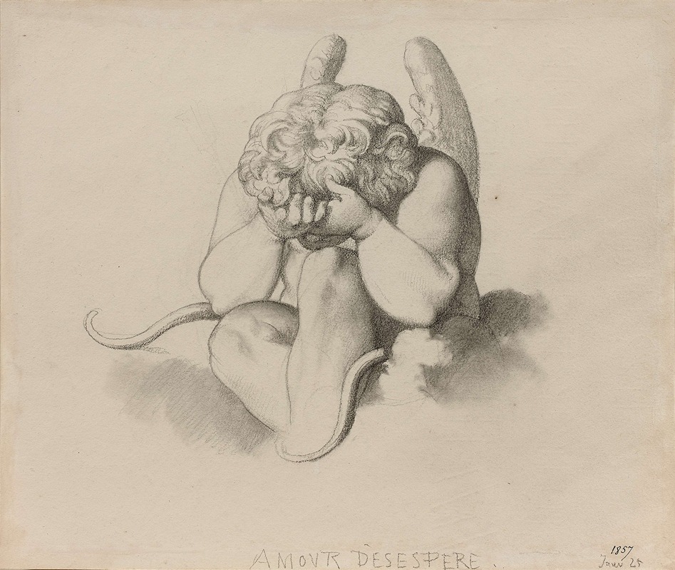 Amour désespéré by Анри Леман, 1857 — digital art print download