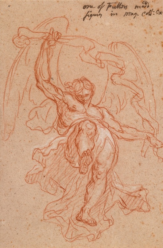 A Floating Angel by Айзек Фуллер, c.1665 — digital art print download