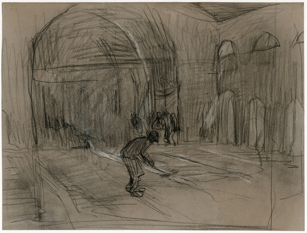 Interieur van een glasblazerij 2 by Исаак Исраэлс, 1888 — digital art print download