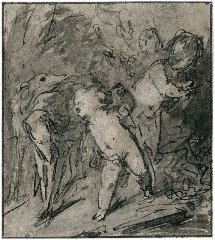 Putti met hazewindhond by Якоб де Вит — digital art print download