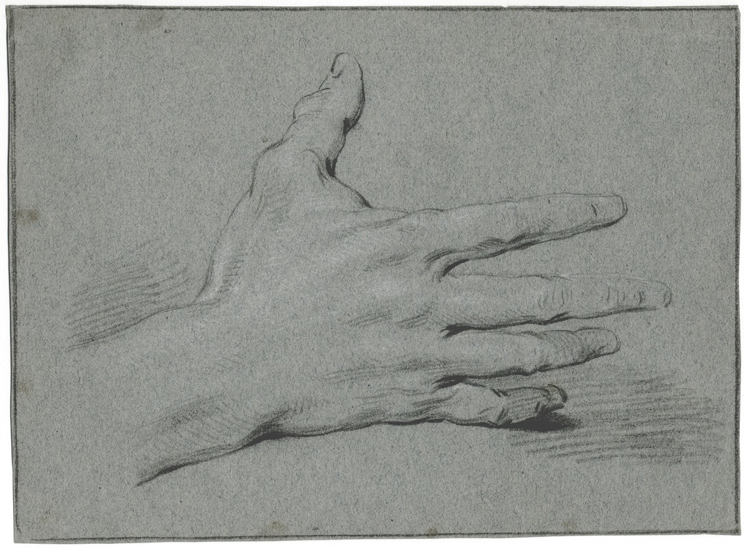 Study of a hand with stretched fingers — Якоб де Вит