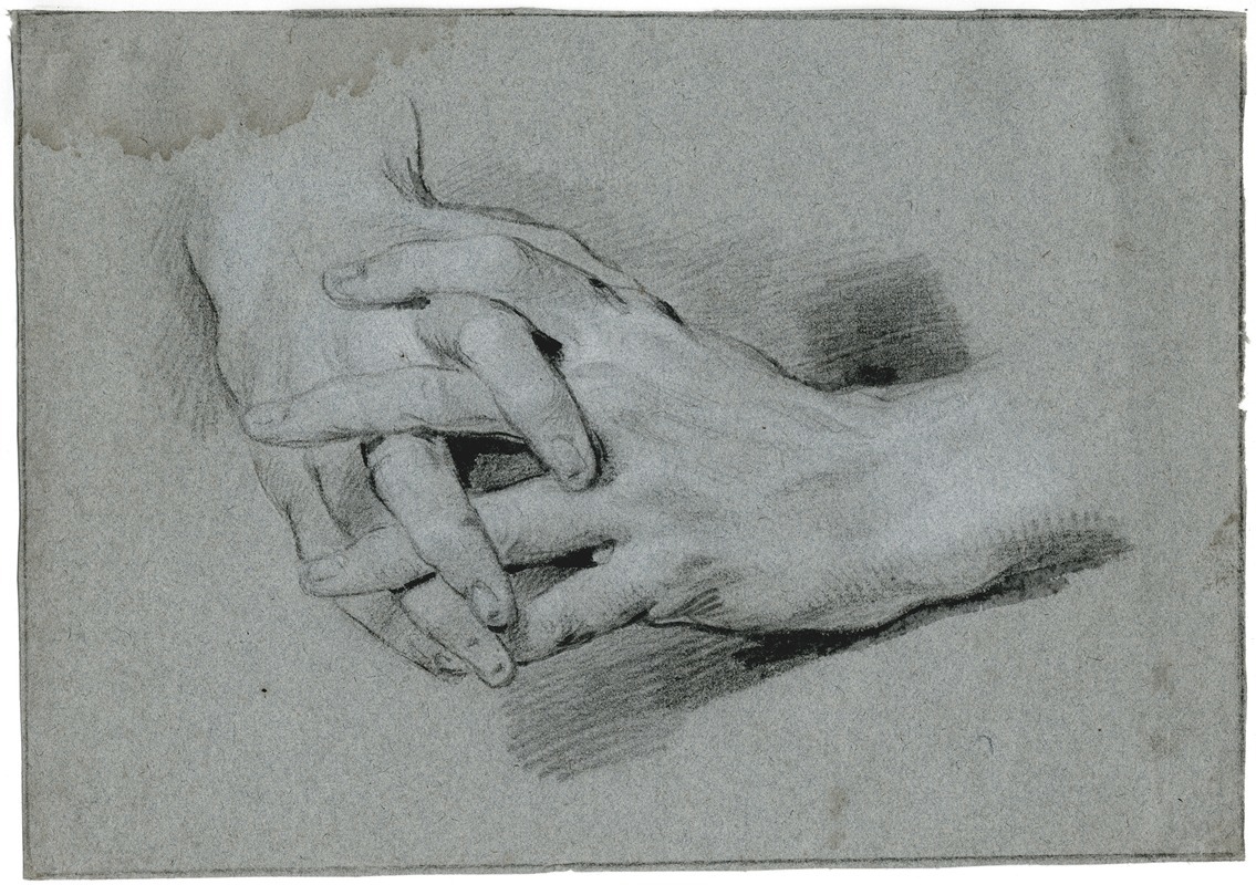 Study of folding hands by Якоб де Вит — digital art print download