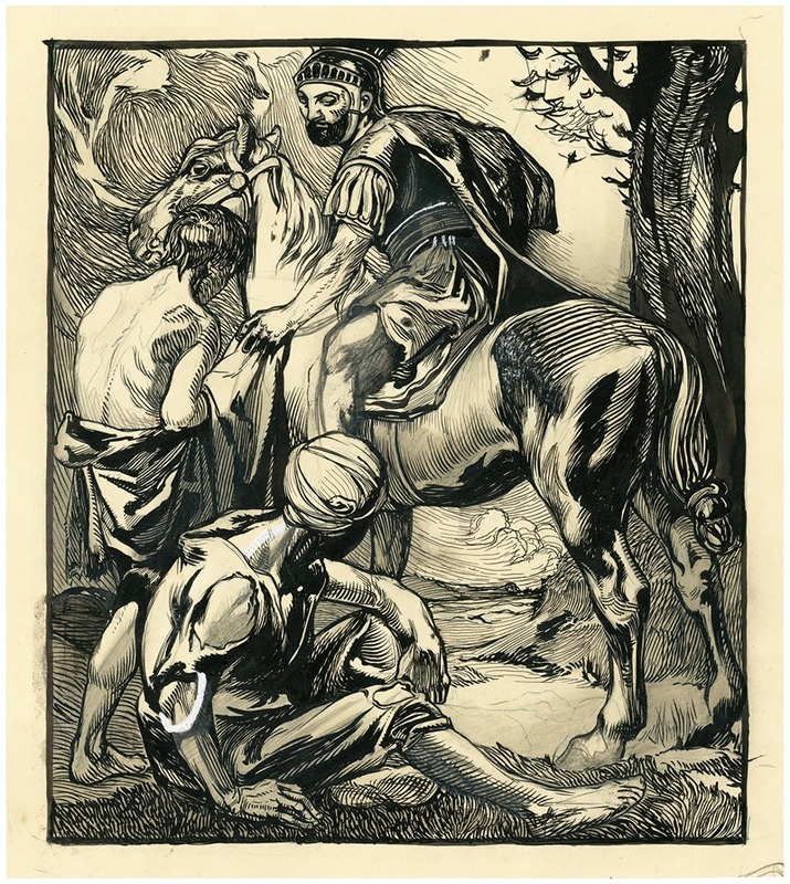 St Martin and the beggar by Иоганнес Иосифус Аартс — digital art print download