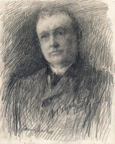 Edward Martyn (1859-1923), Philanthropist and Playwright by John Butler Yeats, 1859-1923 — digital art print download