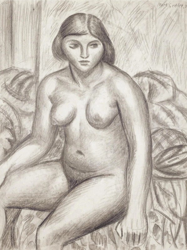 Female nude by Марк Гертлер, 1930 — digital art print download