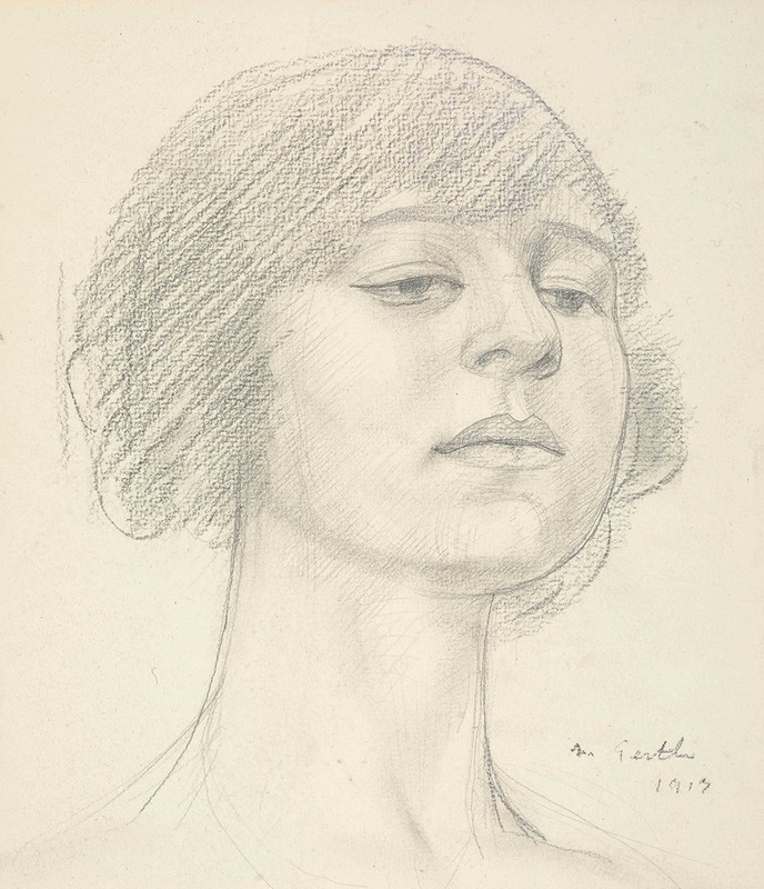 Head of Dora Carrington — Марк Гертлер