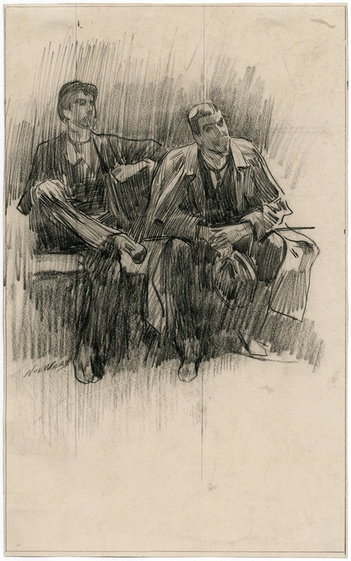 G.H. Breitner, schilder, en onbekende — Nicolaas van der Waay