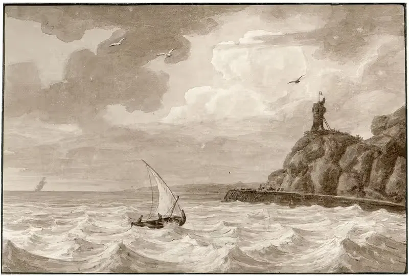 De kust bij Benicarsi by Otto Howen — digital art print download