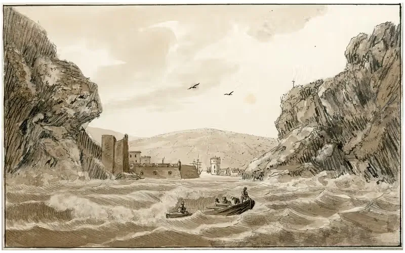 Een havenplaats in Spanje, Port de Passage — Otto Howen