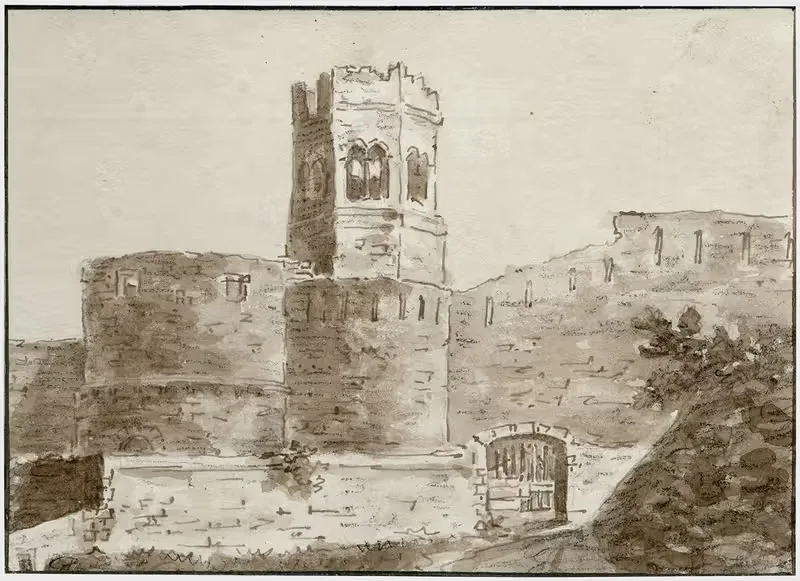 Gezicht in de omgeving van Gerona — Otto Howen