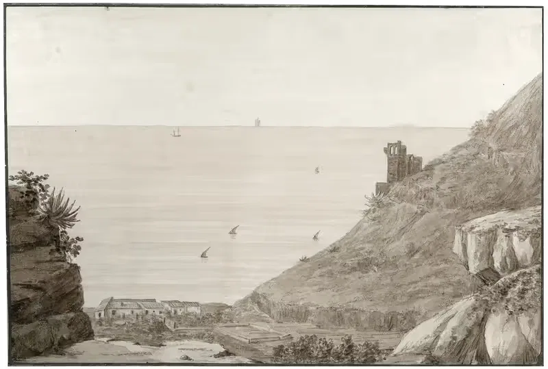 Gezicht op Barcelona vanuit de bergen — Otto Howen