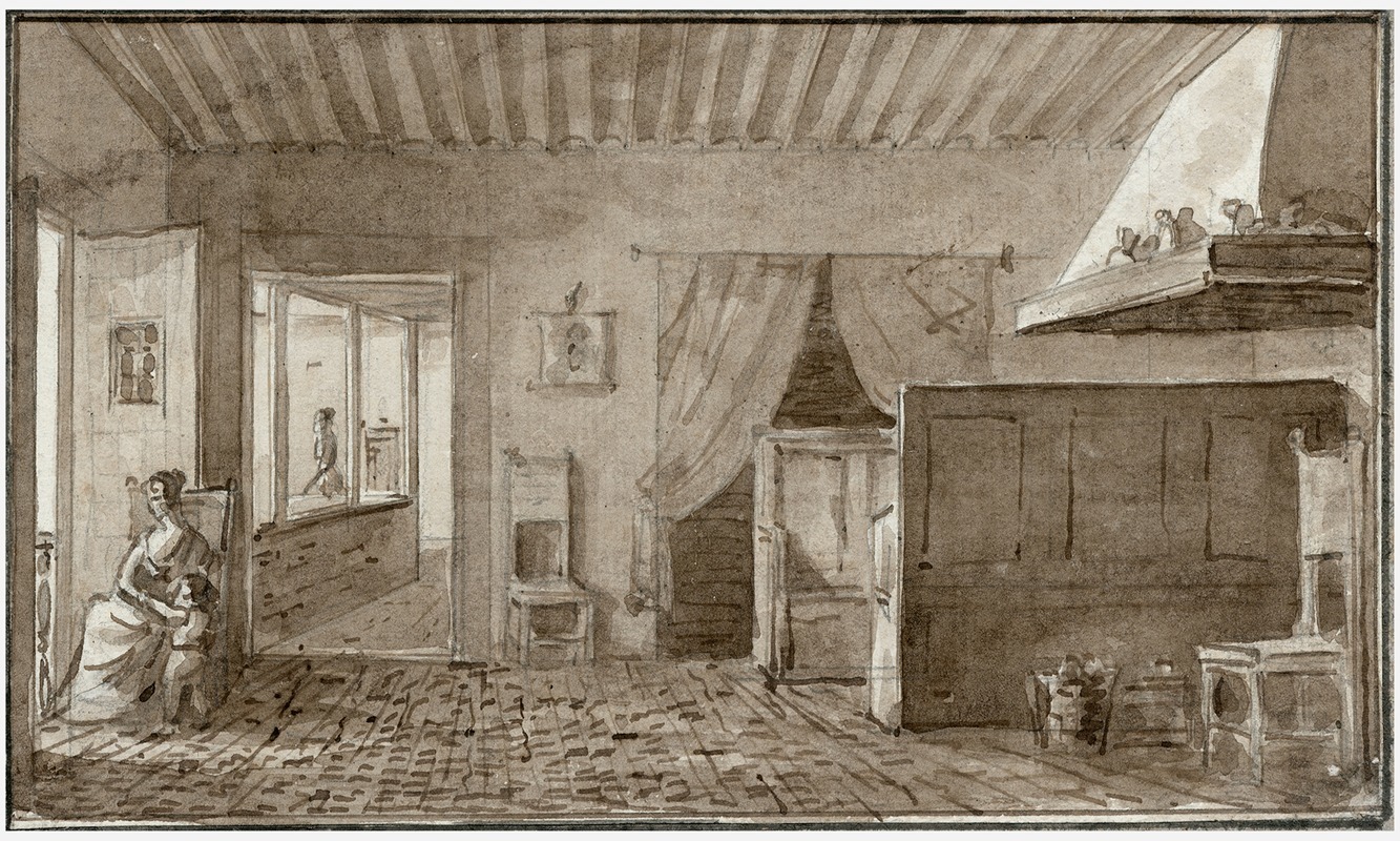 Interieur van een huis by Отто Ховен — digital art print download
