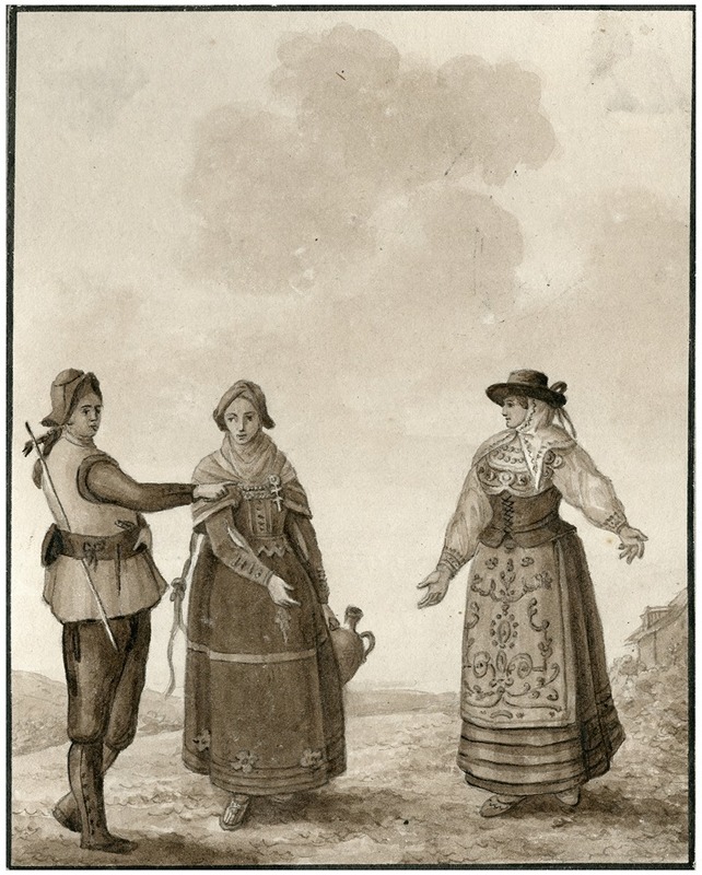 Klederdrachten uit Castilla by Отто Ховен — digital art print download