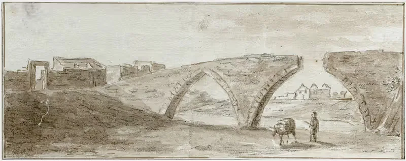 Ruïne van de brug in de Rio Secco — Otto Howen