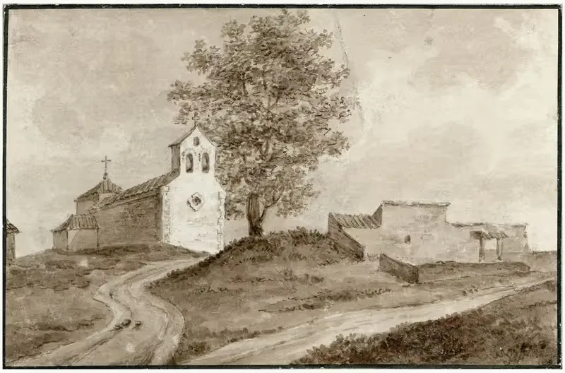 Ruïne van een kerk in La Manche — Otto Howen