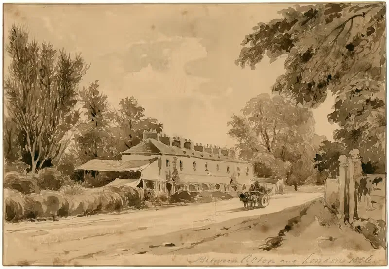 De weg tussen Acton en Londen — Pieter van Loon