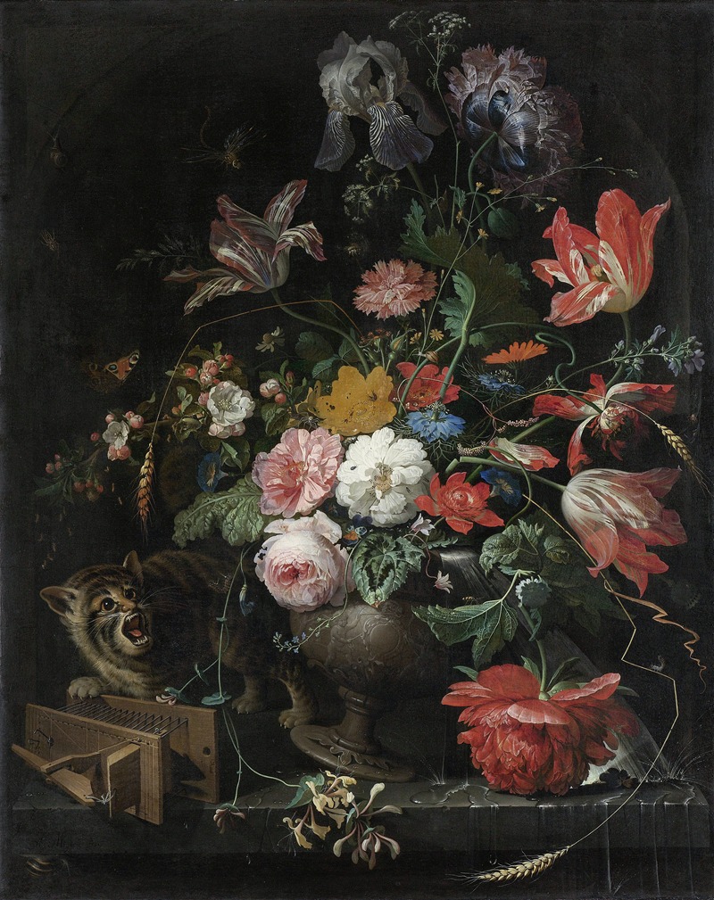 The Overturned Bouquet by Abraham Mignon, 1660 - 1679 — digital art print download