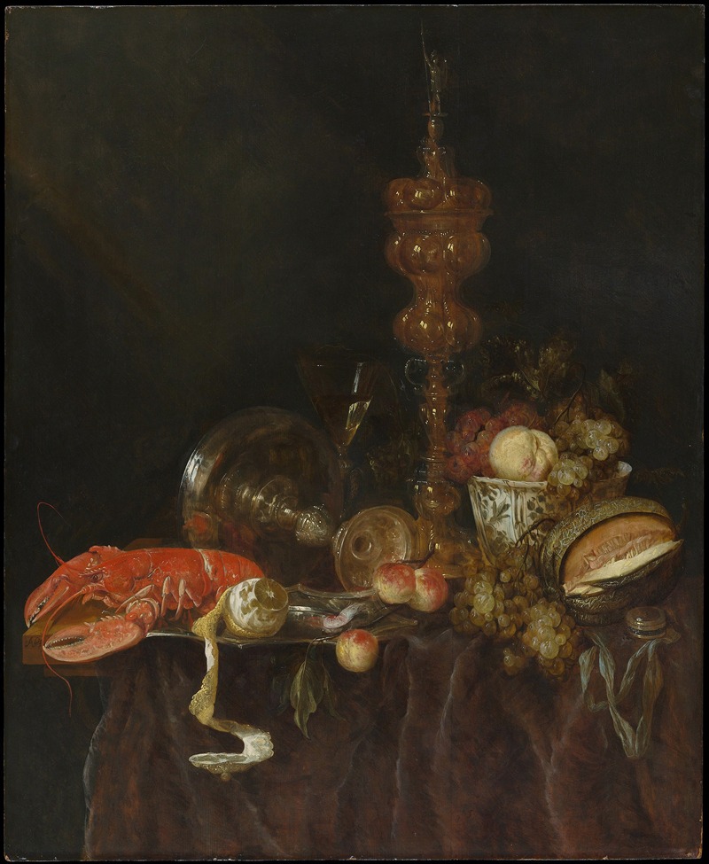 Still Life with Lobster and Fruit — Abraham van Beyeren