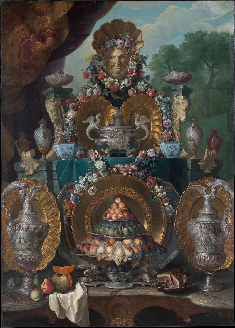 Still Life with Silver by Александр Франсуа Деспор — digital art print download