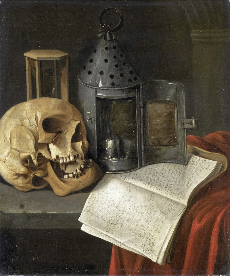 Vanitas Still Life by B. Schaak, 1675 - 1700 — digital art print download