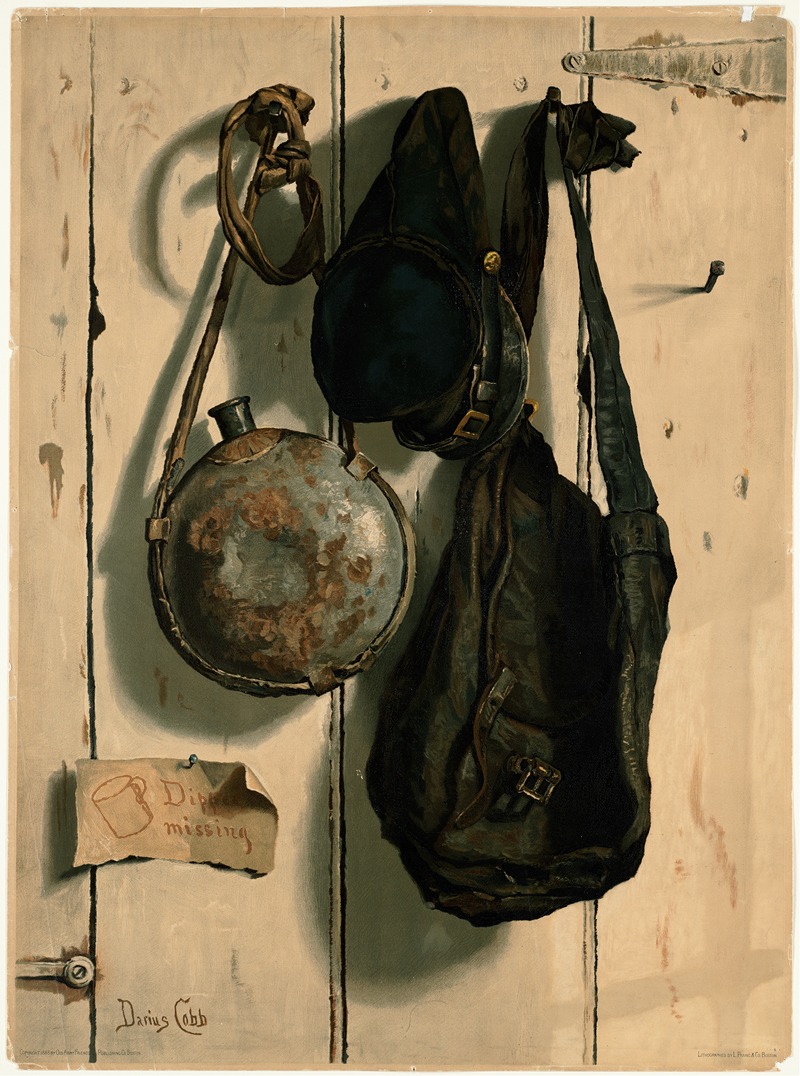 Civil War trompe l'oeil by Darius Cobb, 1888 — digital art print download
