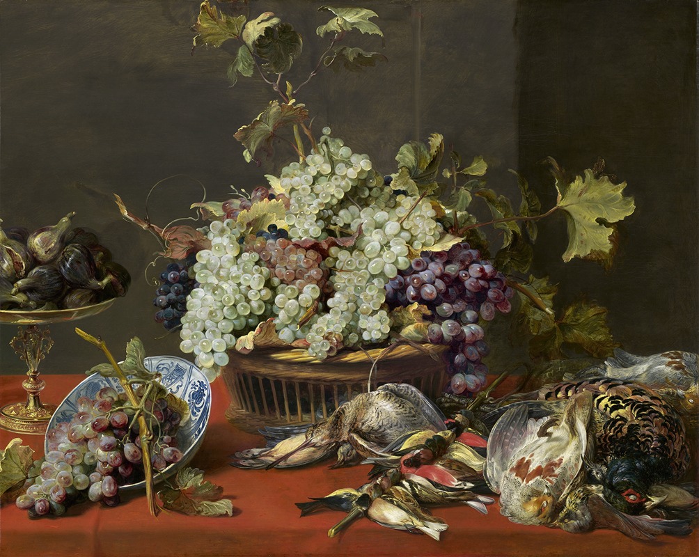 Still Life with Grapes and Game by Франс Снайдерс, c. 1630 — digital art print download