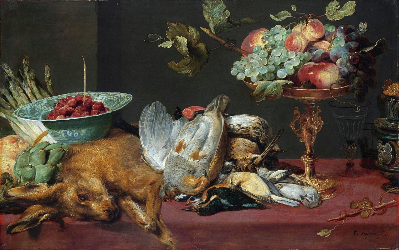 Still life with small game and fruits — Frans Snyders