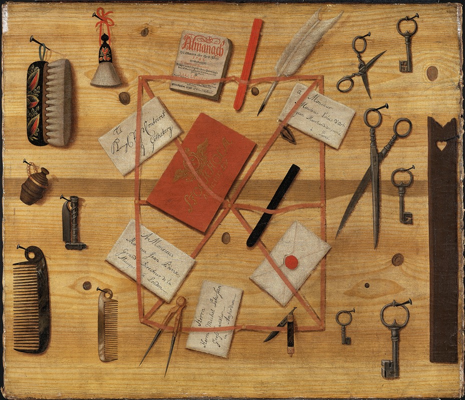 Letter Rack. Trompe l'oeil by Hindric Sebastian Sommar — digital art print download