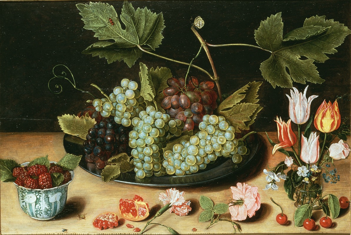 Still Life with Fruit and Flowers — Jan Soreau