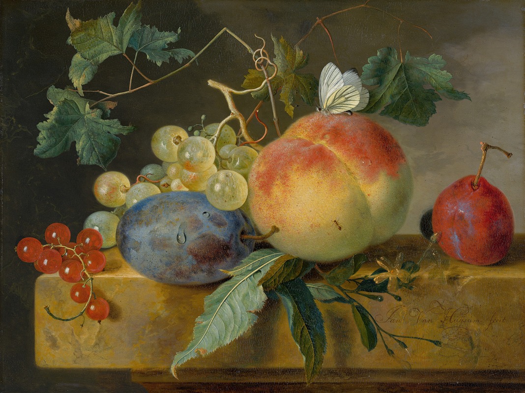 Fruit Still Life by Ян ван Хёйсум — digital art print download