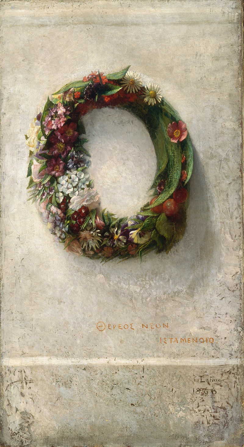Wreath of Flowers — John La Farge