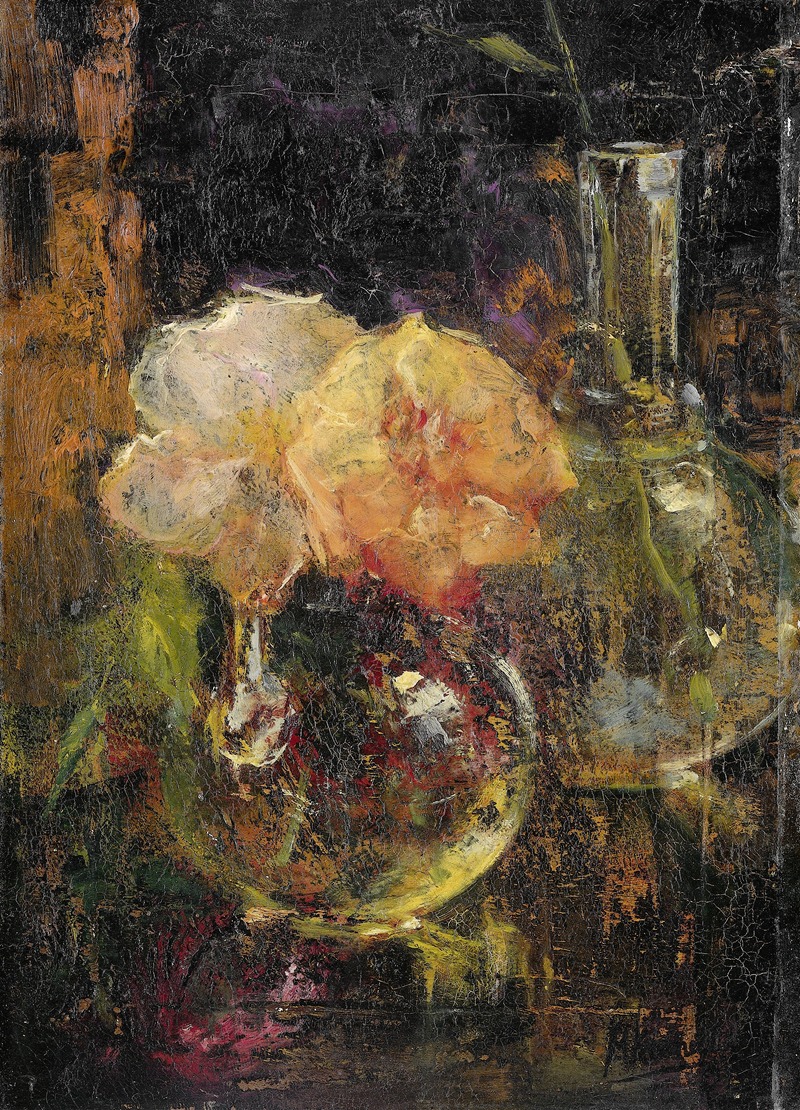 Yellow Roses in a Carafe by Menso Kamerlingh Onnes, 1896 — digital art print download
