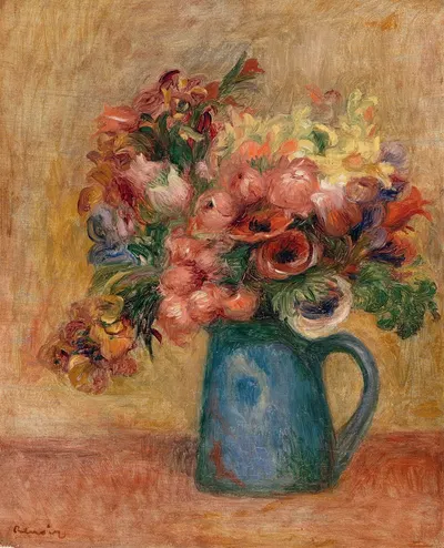 Vase of Flowers (Vase de fleurs ) by Пьер-Огюст Ренуар, c. 1889 — digital art print download