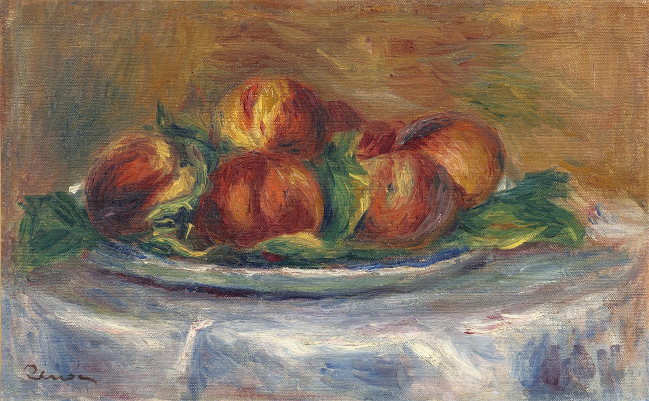 Peaches on a Plate by Пьер-Огюст Ренуар, 1902-1905 — digital art print download