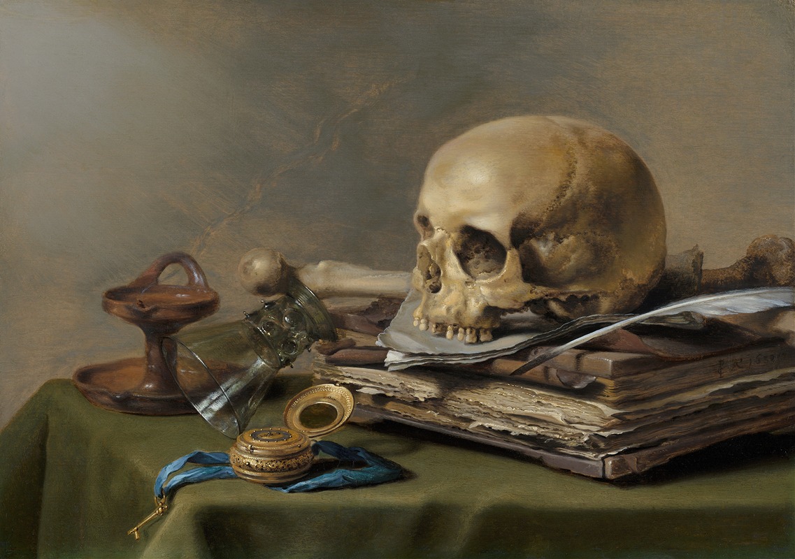 Vanitas Still Life by Pieter Claesz, 1630 — digital art print download