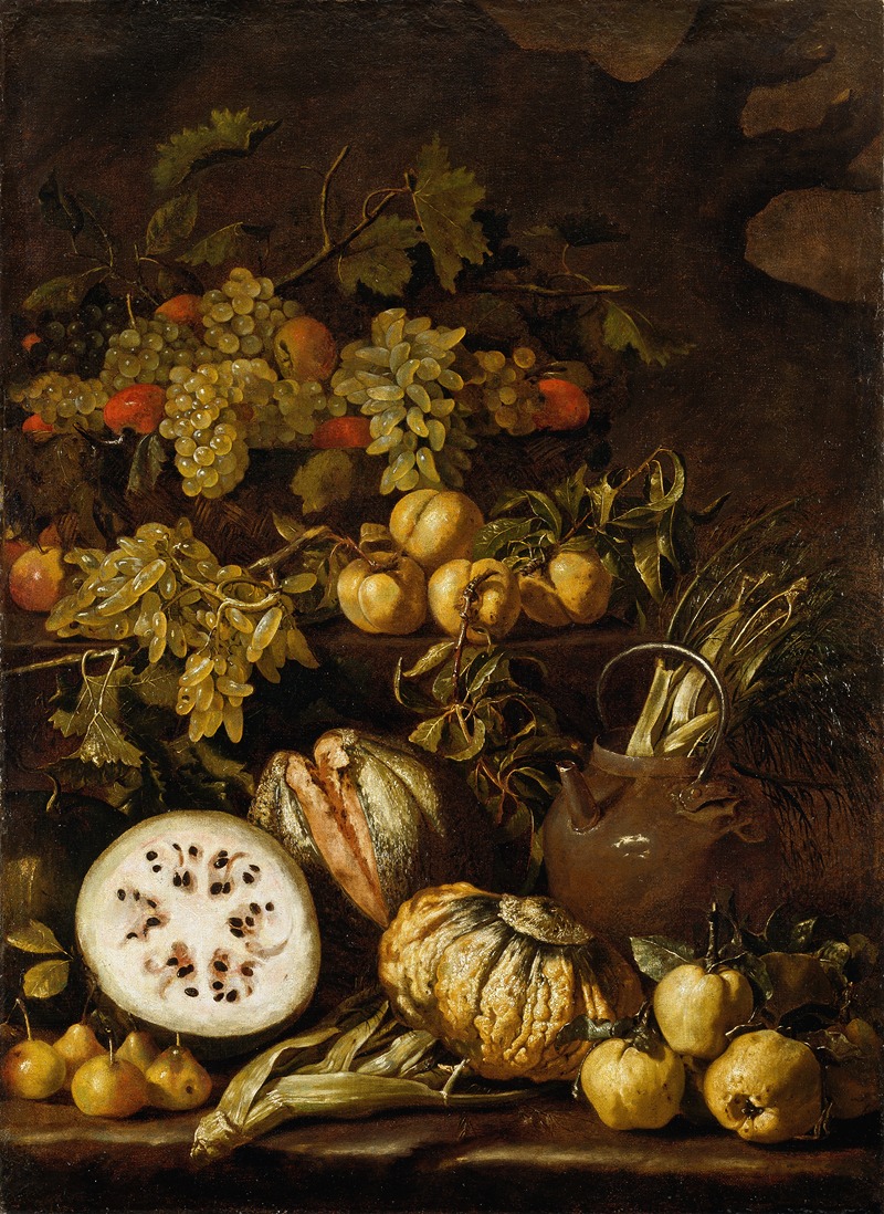 Still Life with Fruit by Pietro Paolo Bonzi — digital art print download