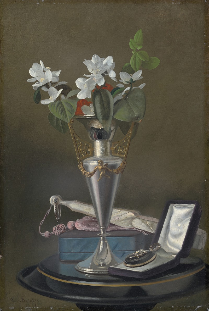 Still Life with Fan and Pendant — Samuel Marsden Brookes