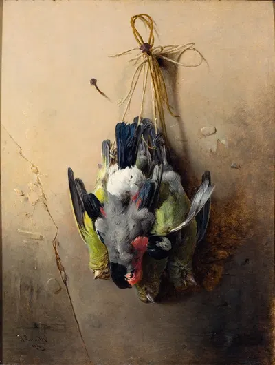 Small for the Table Birds by Theodor Lundh, 1894 — digital art print download