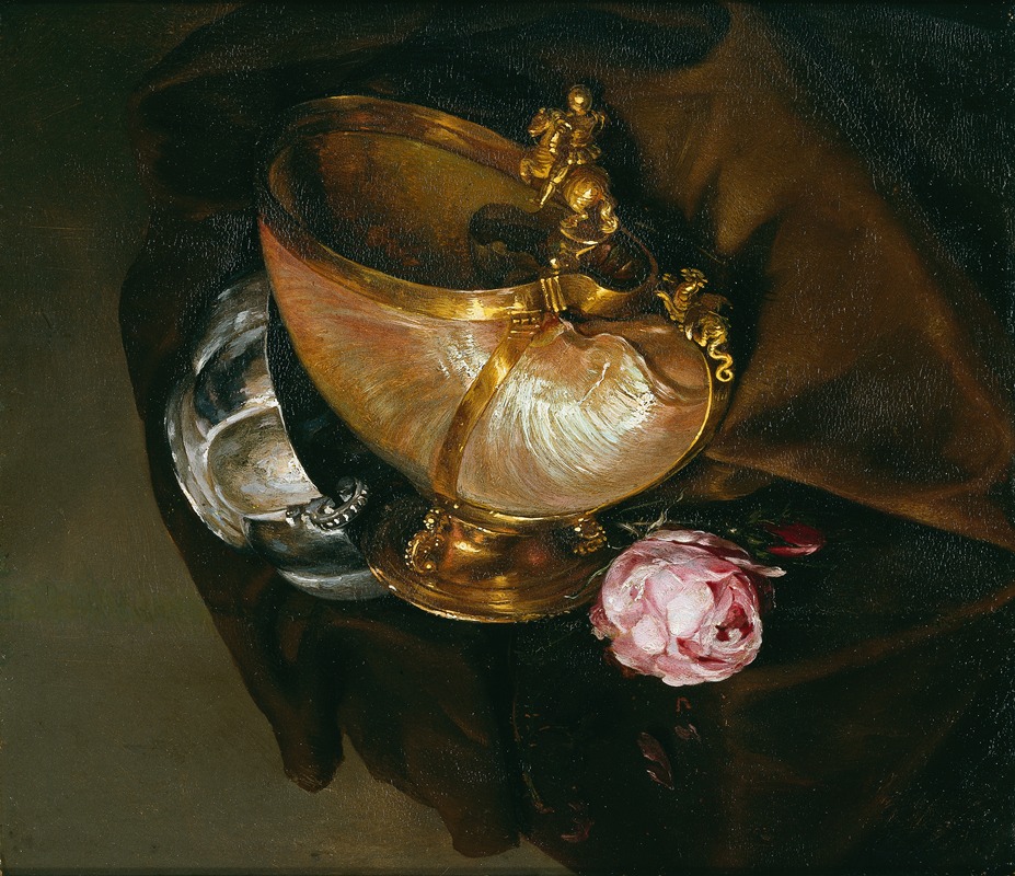Still Life with a Nautilus Goblet by Аноним — digital art print download
